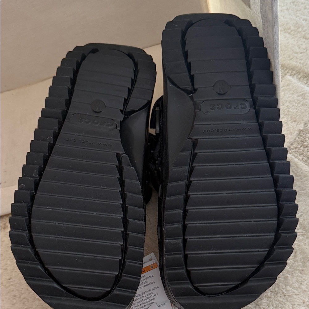 CROCS Men's Black Slip-On Loafers - Picture 3 of 5